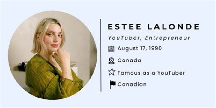 Estee Lalonde Height, Weight, Net Worth, Age, Birthday, Wikipedia, Who, Nationality, Biography