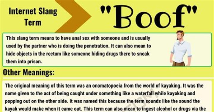 
Internet Slang ‘Boof’ Meaning In Urban Dictionary- Use On Text And Snapchat 
